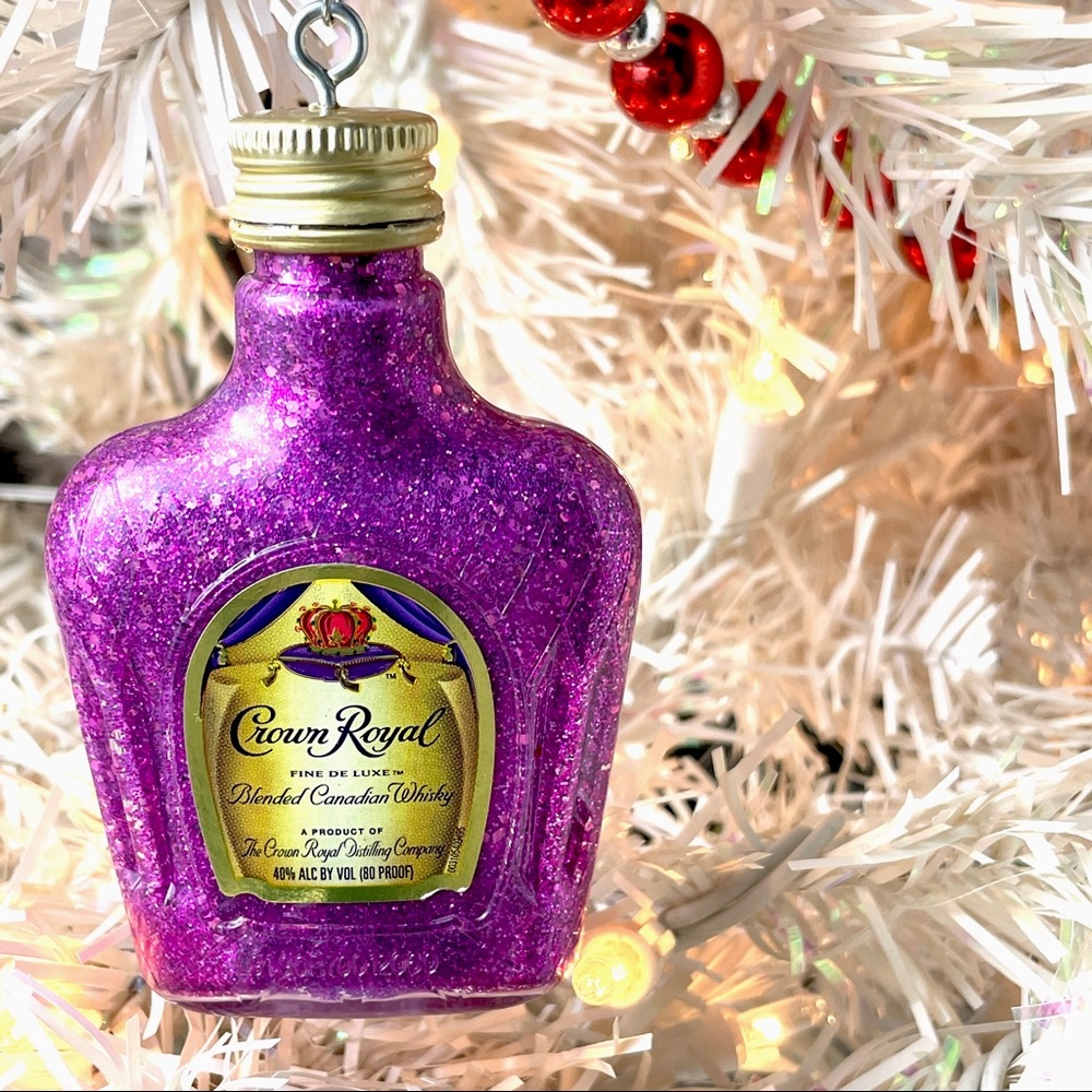 Crown Royal Bottle Christmas Tree Ornament